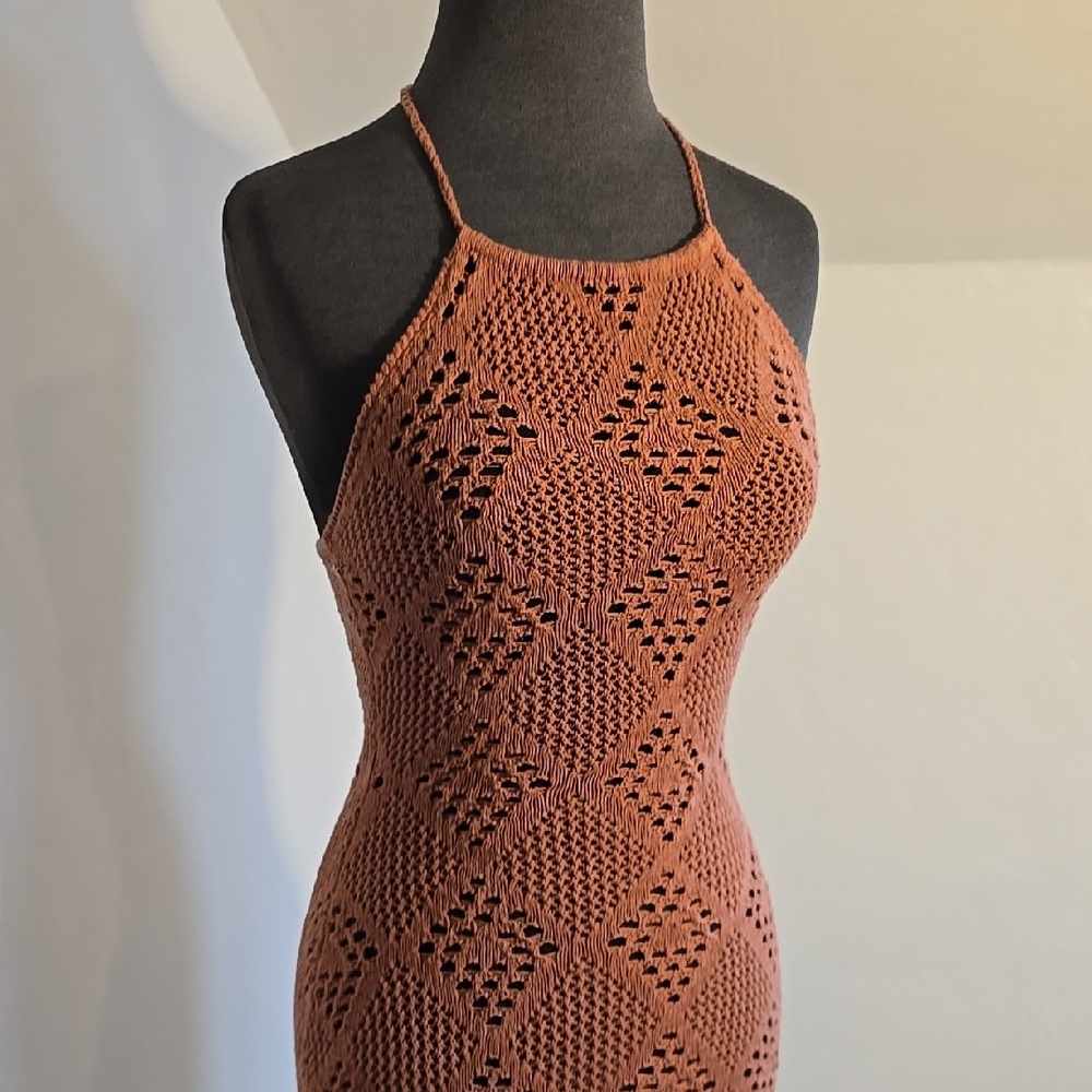 Sleeveless Halter Dress